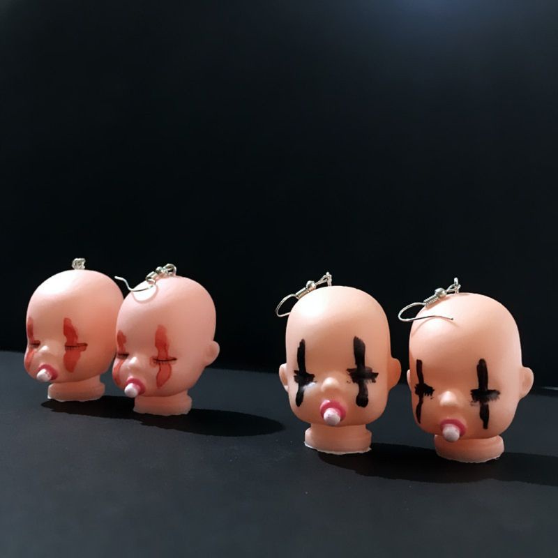 Siy Anting Kait Gantung Desain Boneka Bayi Tidur Lucu Handmade Untuk Wanita