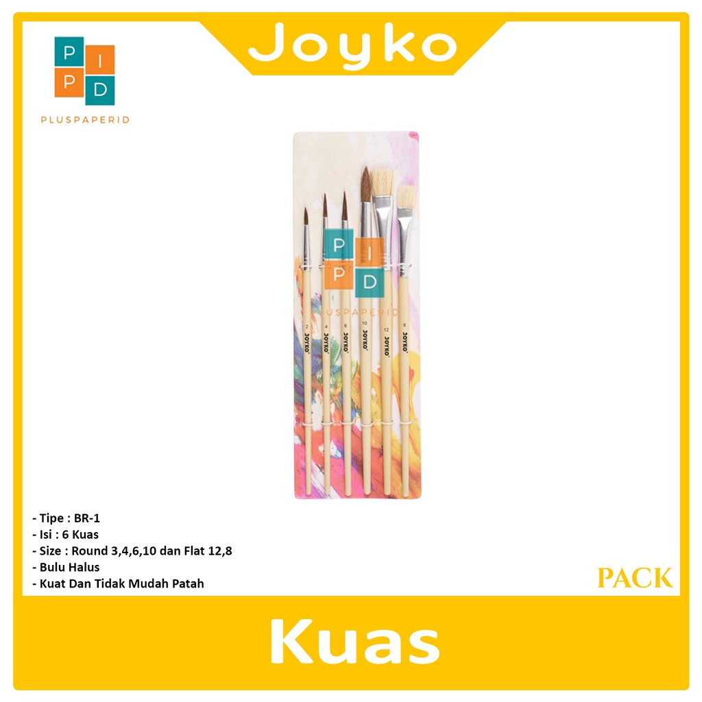 Jual 1 Set Joyko Brush Set 6 Br 1kuas Lukiskuas Cat Air Joyko Set 6 Indonesiashopee Indonesia 1754