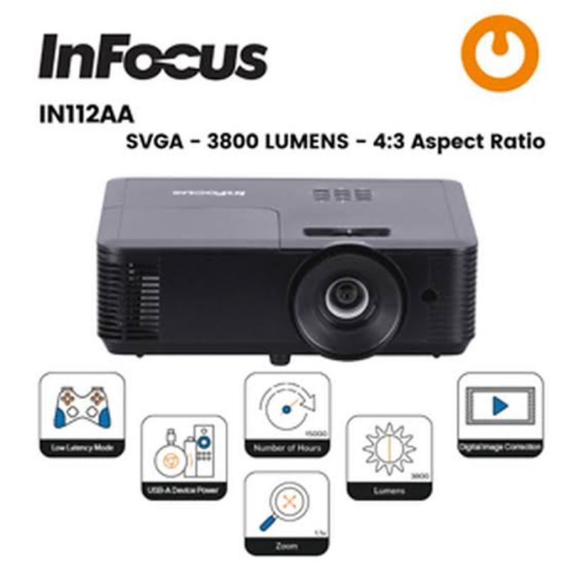 Proyektor Infocus IN112AA SVGA 3800 Lumens projector IN-112AA