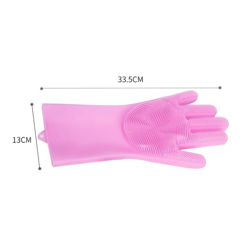 MJ88 SARUNG TANGAN CUCI PIRING SILICONE DISHWASHING GLOVES MAGIC SUPER MURAH