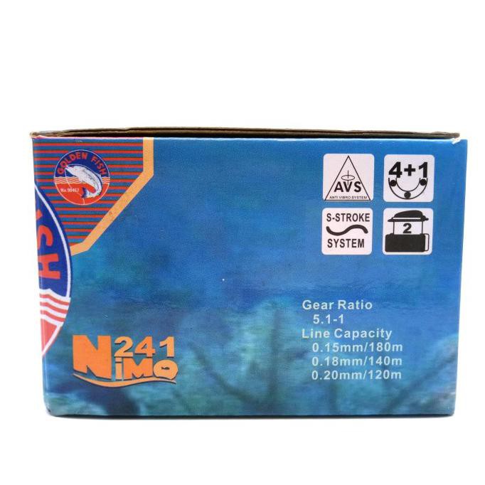 Spesial Reel Golden Fish Nimo 241 5Bb - Reel Spinning Terbatas
