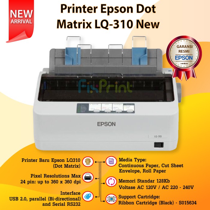 Printer Epson Dot Matrix LQ310 LQ-310 New