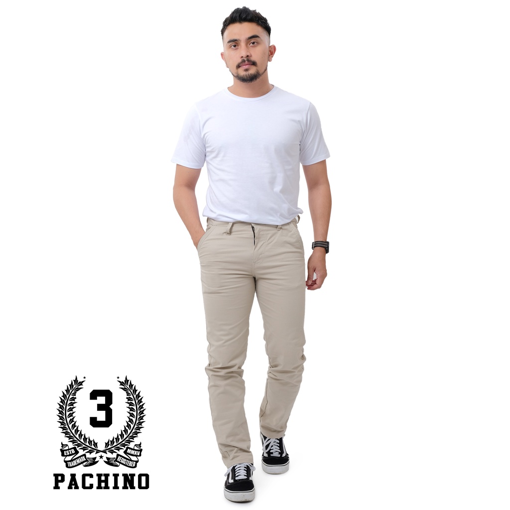 Chino Premium Cream , Chino panjang , 3Pachino