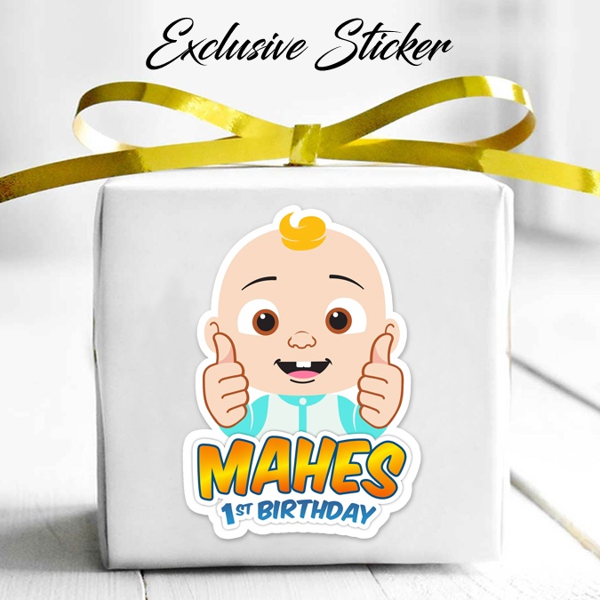 

50 STIKER / STICKER COCOMELON 2-7 ULANG TAHUN / ULTAH / BIRTHDAY