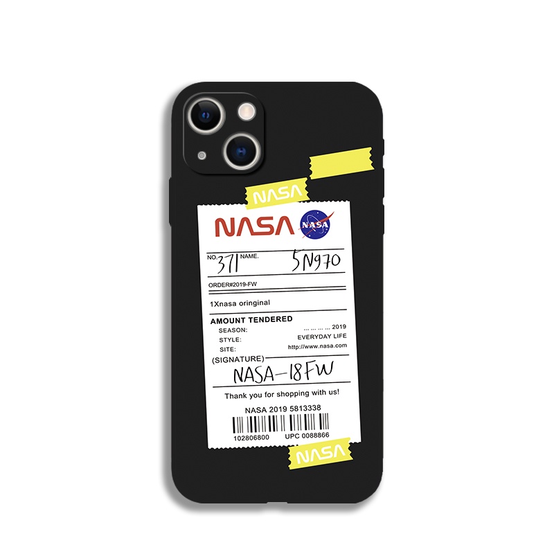 Soft Case Silikon Motif NASA Untuk iPhone 13 14 Pro 5s 6s 7 8 Plus X XR 12 mini 11 Pro XS Max
