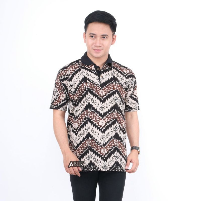 KAOS BATIK CAP KERAH MANIS KEREN CAKEP LAKI LAKI KAOS POLO