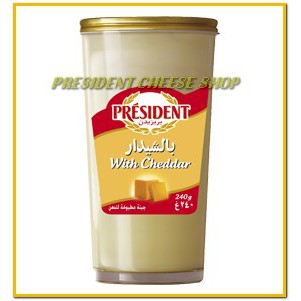 

President Cheese Cair (240gr) Keju President Cair / Keju Mesir Cair 240 Gr