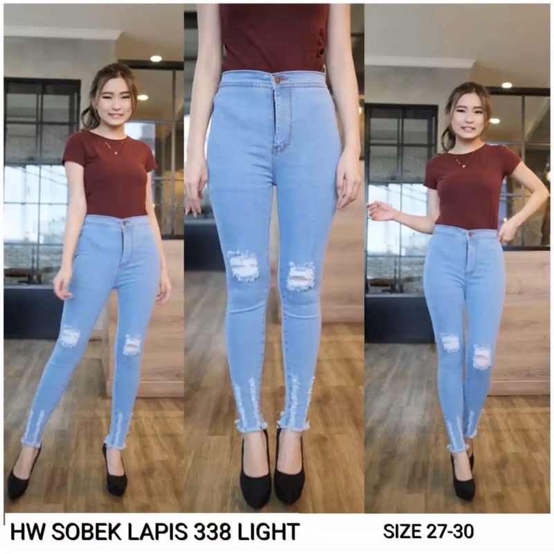 HW RIPPED LIGHT BLUE
