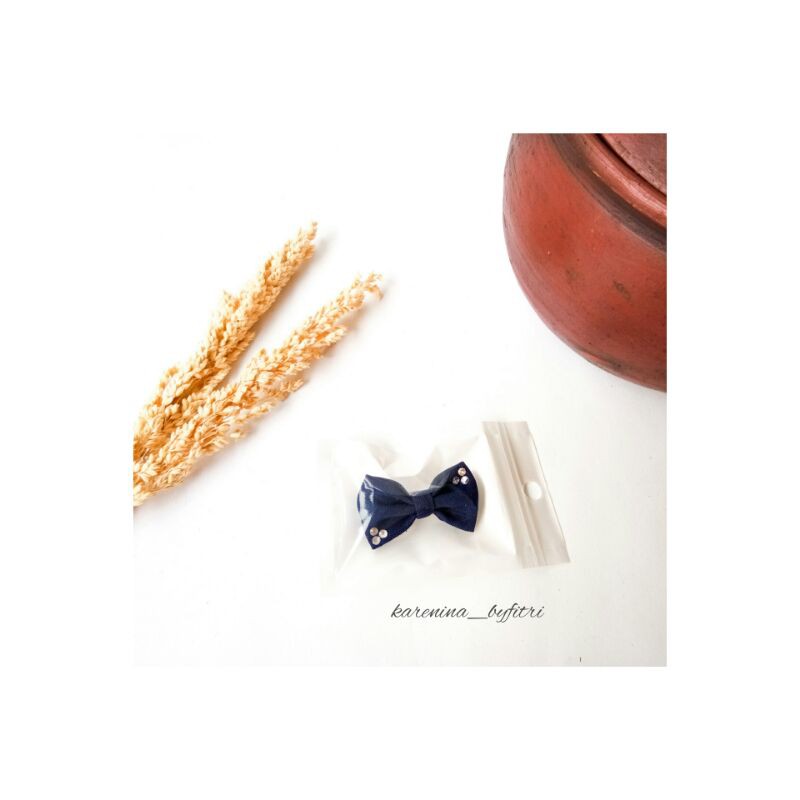 VOL. 1 Bros Pita Kristal imut mini bros dagu bros jilbab-Navy