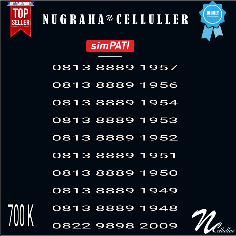 Nomor Cantik Simpati Nommor Tahun 2009 Triple 888 Murah