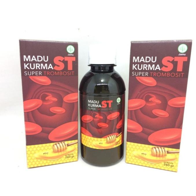 

\"\"\"\] Madu TROMBOSIT Madu Kurma plus Angkak Jambu Biji - ST Super Trombosit