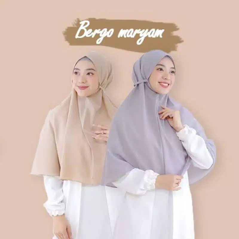 [FaFi] BERGO Diamond L Jilbab Bergo Maryam / bergo aisha /Hijab/Makassar murah