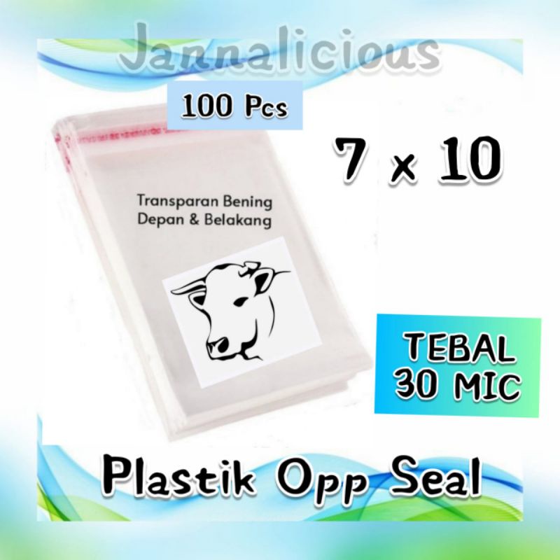 

Plastik OPP Seal Atas uk 7x10 cm ~ TEBAL 30 MICRON.