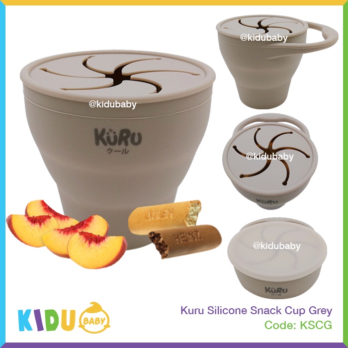 Kuru Silicone Cup Tempat Makan Bayi dan Anak Kidu Baby