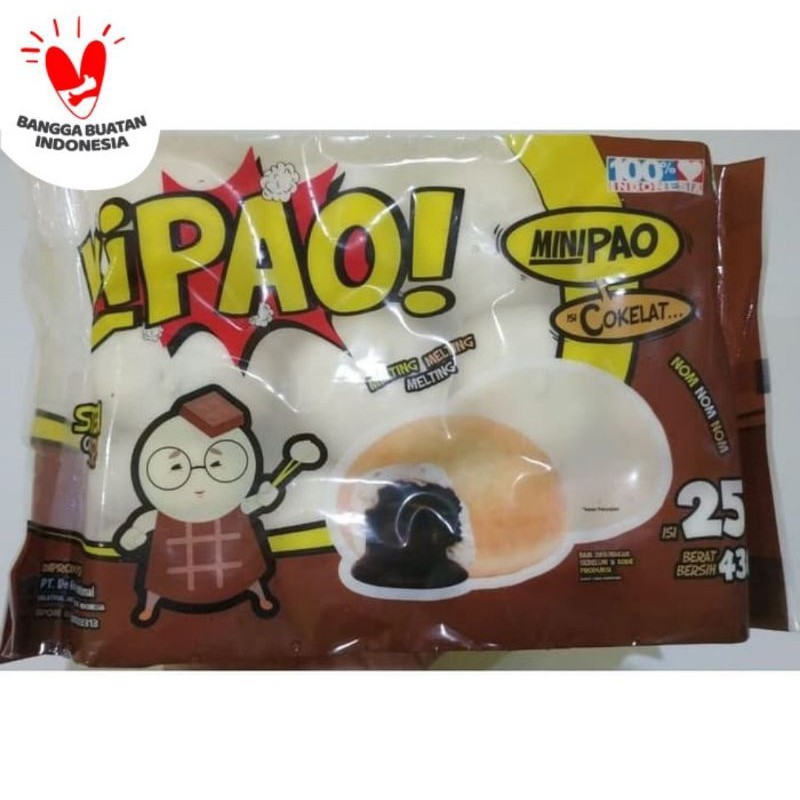 

KIPAO MINIPAO RASA COKLAT ISI 25PCS 430GR