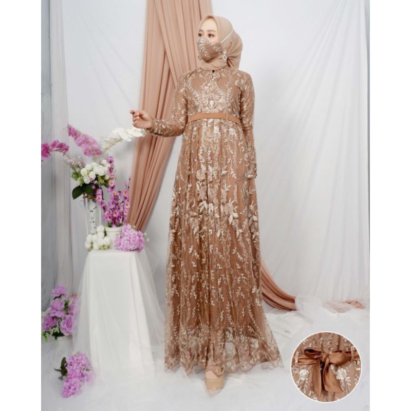 KEBAYA ORIGINAL/KEBAYA PESTA/GAMIS REMPLE PITA SATIN/GAMIS SINTIA/BY ADELIA