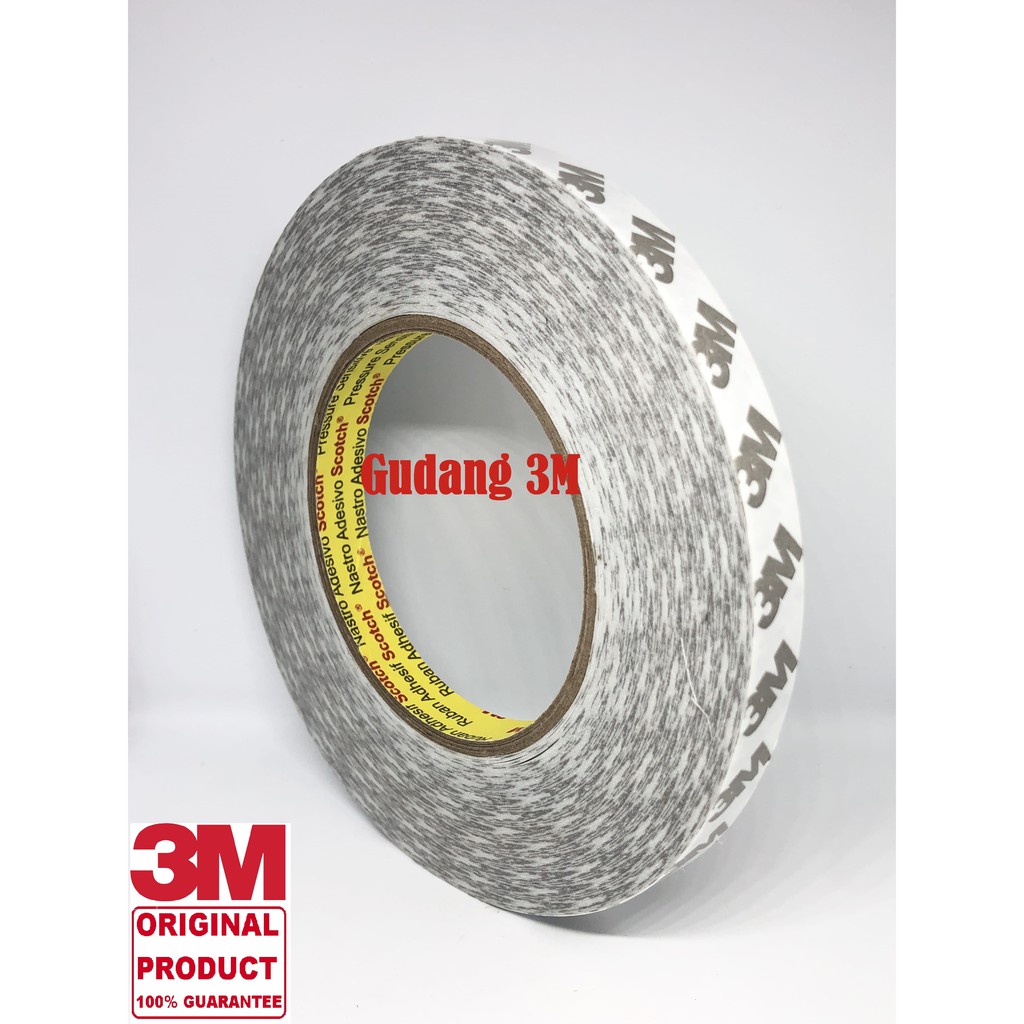 9075i/ 7385C DOUBLE TAPE 3M ABU-ABU 12mm x 50M ORIGINAL