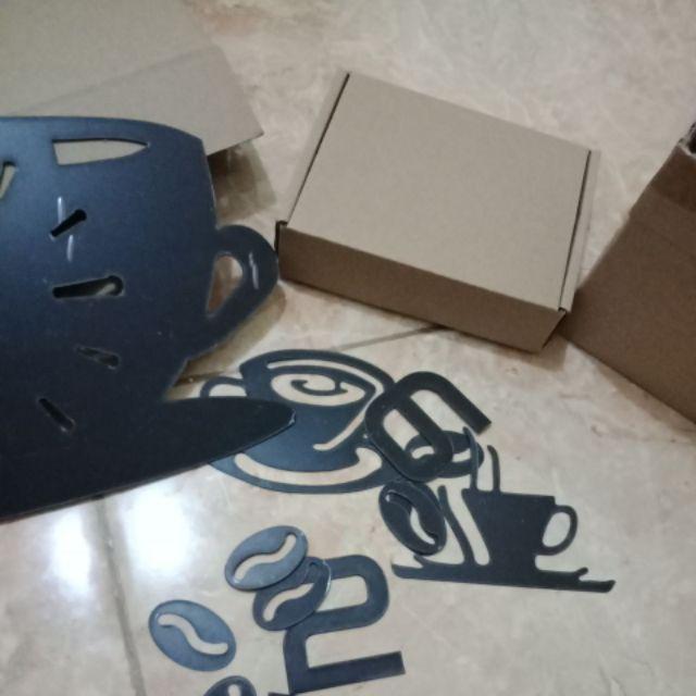 Jam Dinding Besar Jam Dinding Raksasa Jam Dinding Diy Model Kafe Gelas Kopi