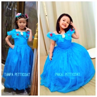 Petticoat Anak Petikut Dalaman Rok Dress Gaun Pesta/ Pengembang Rok Princess Frozen Sofia, dll_Cerianti