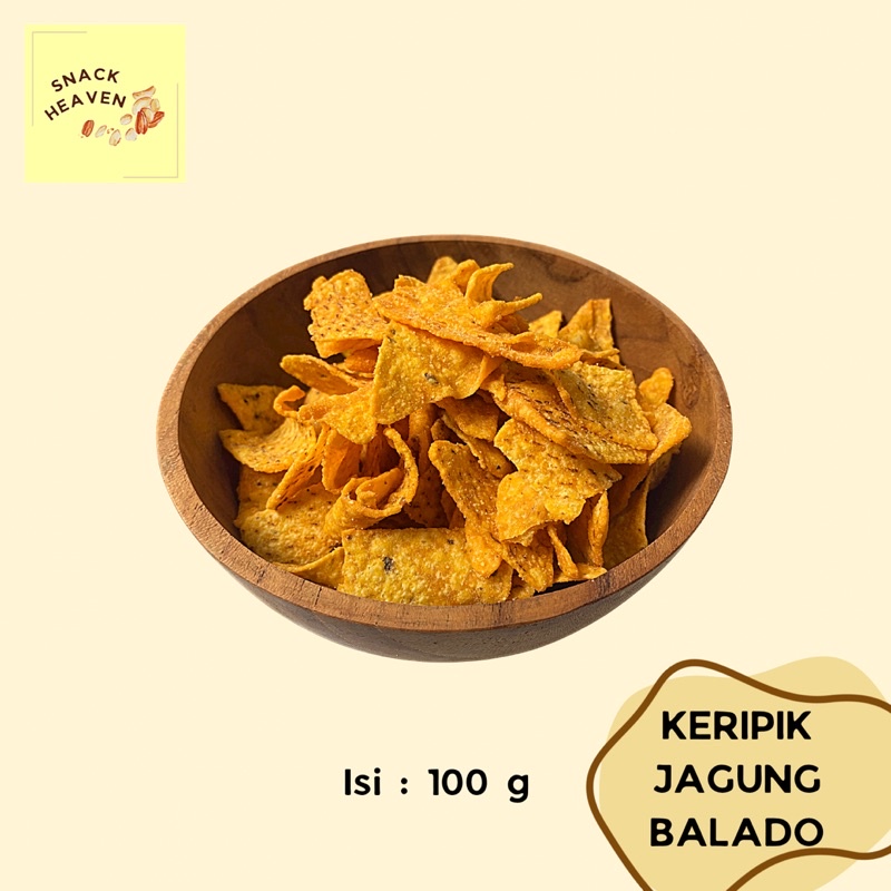 

SNACK CEMILAN KERIPIK TORTILLA JAGUNG CORN CHIPS BALADO DAN ORIGINAL 100g