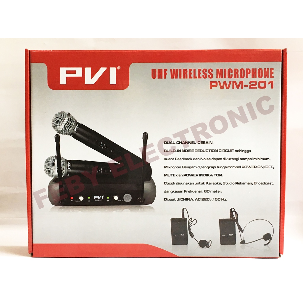 MIC WIRELESS PVI PWM 201 E 2 Headset Mic