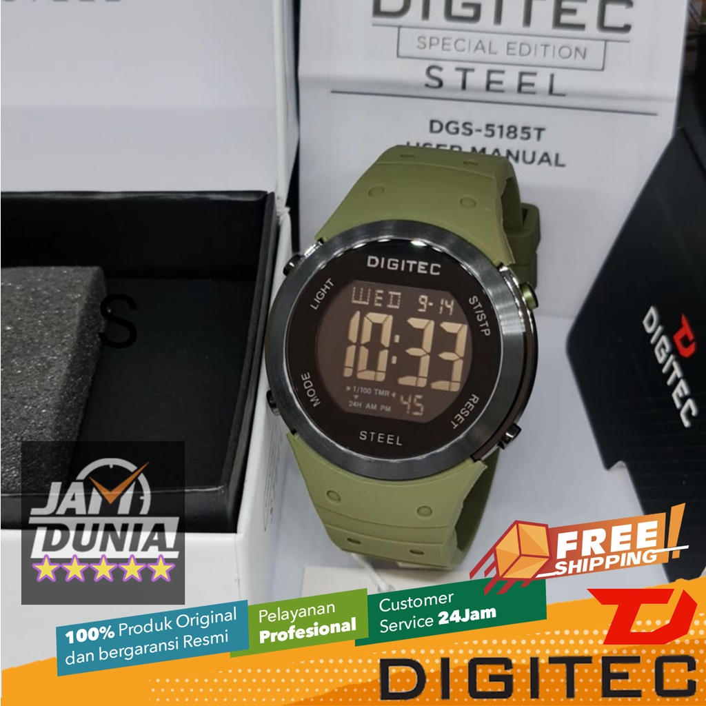 JAM TANGAN DIGITEC ORIGINAL - DIGITEC DGS-5185T GR DGS5185 JAM DIGITEC 5185 JAM TANGAN PRIA TR RS