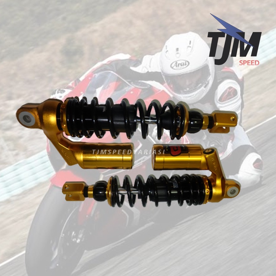 shock ride it gp 299 pro tabung gold per hitam series click klik fungsi 320mm