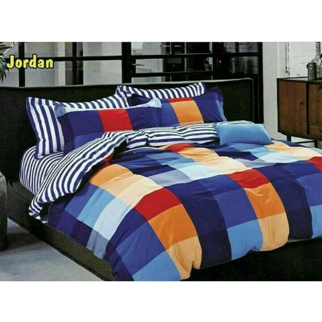 KUP - COD MURAH BED COVER SET SPREI JORDAN - UK 120-160-180-200 BAHAN KATUN