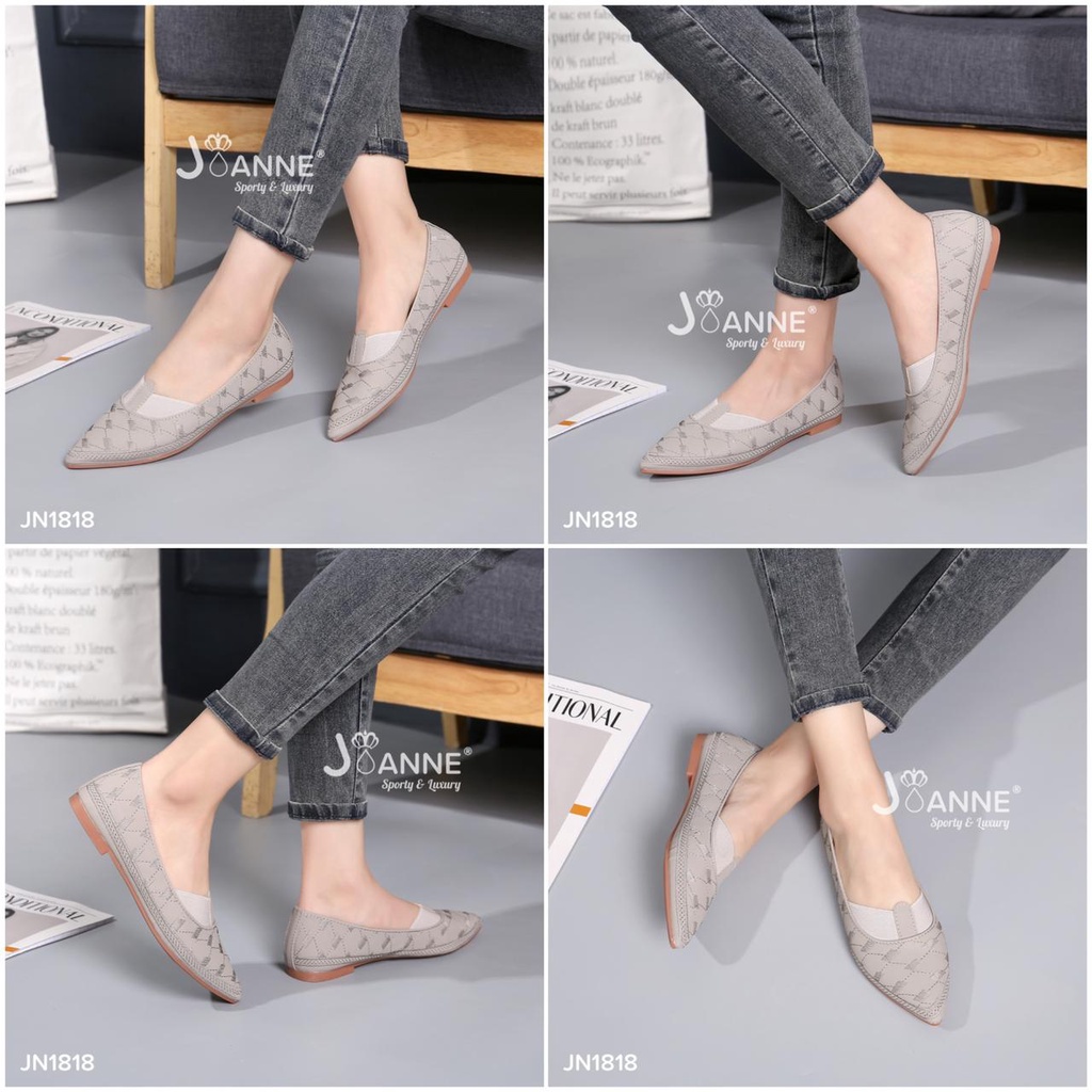 JOANNE Flat Loafers Shoes Kulit JN1818 ORIGINAL