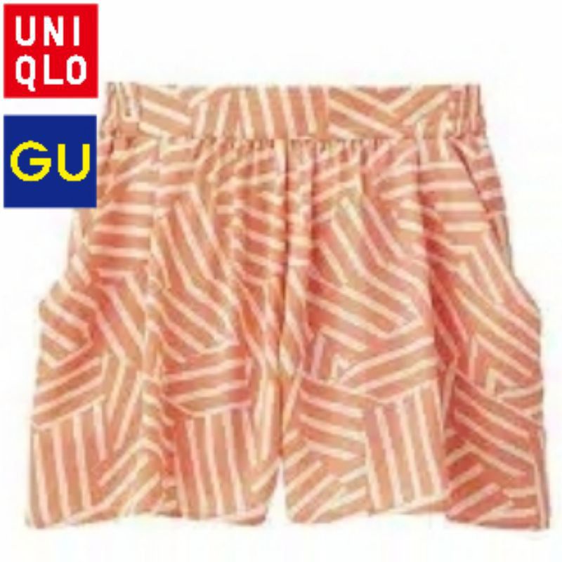 GU UN*QLO Drape Pantts Banyak Warna &amp; Motif Original Branded Original