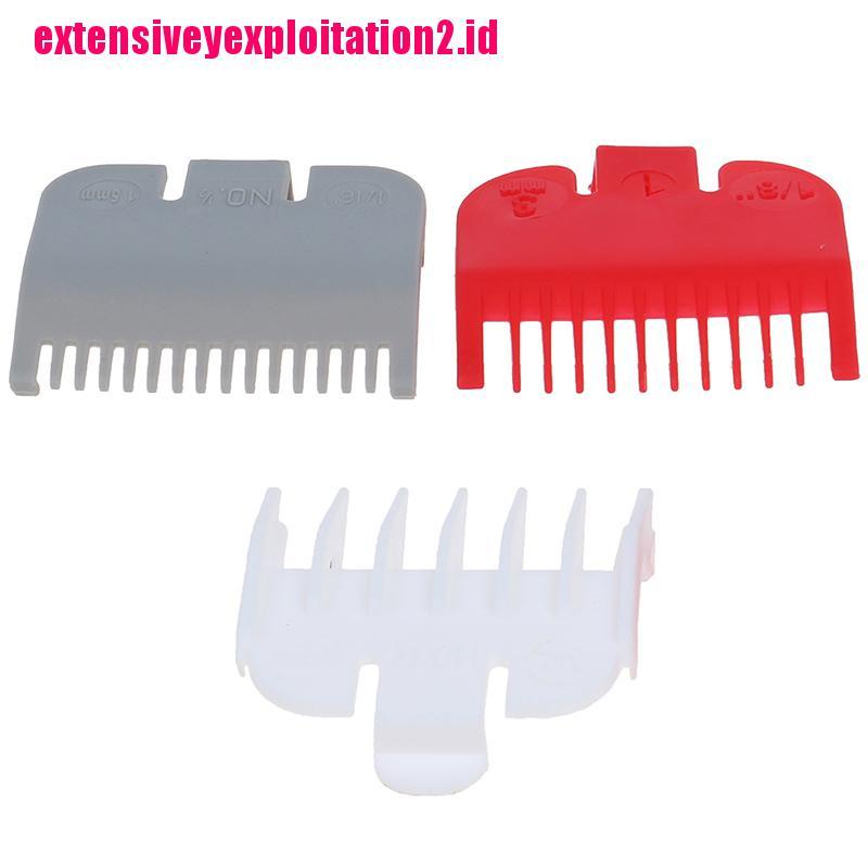 &lt; E2id &amp; &gt; 3Pcs / Set Sisir Panduan Potong Rambut Pengganti Untuk Perlengkapan Salon