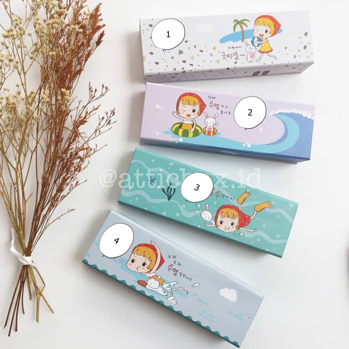 

Pencil Case Kotak Pensil Girl Korea Lucu - satu