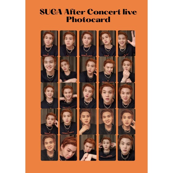 SUGA Ptd on stage after Concert Live Special PC / Photocard