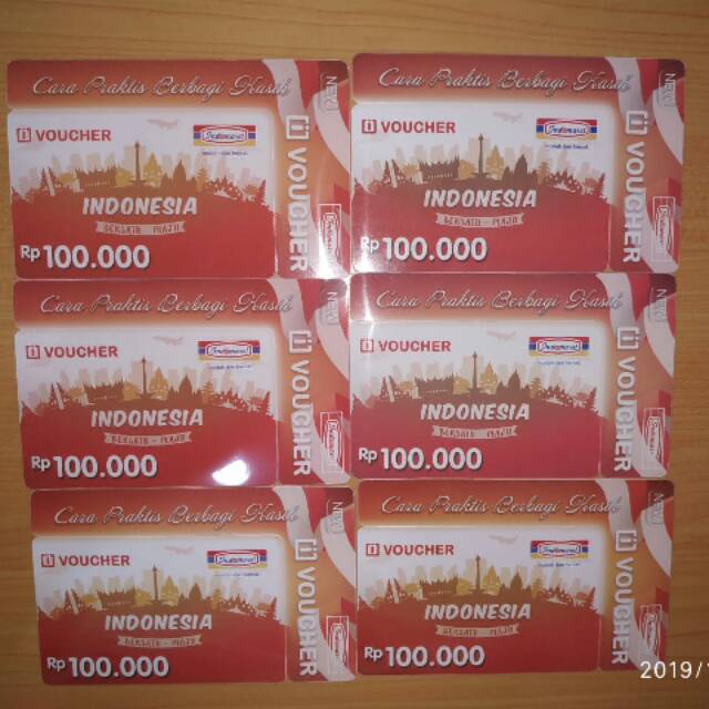 Jual Voucher indomaret pecahan Nominal 100 ribu - 100.000 Indonesia