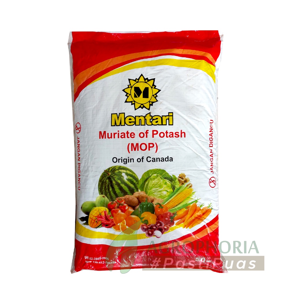 Pupuk Mentari MOP Kemasan Repack 1 Kg - Pupuk KCL