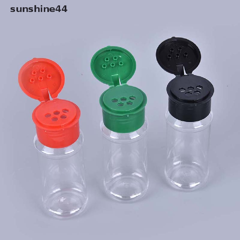 Sunshine 5pcs Botol Shaker Bumbu / Garam / Merica Bahan Plastik Untuk BBQ