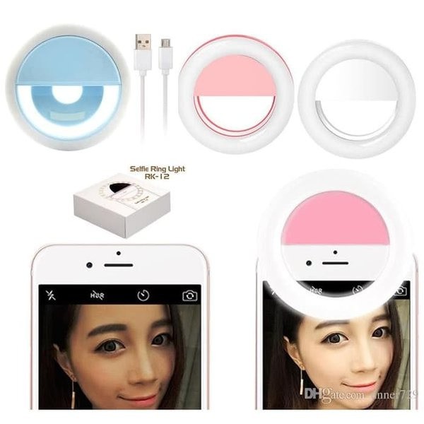 Ring Light RK12 Jepit HP Lampu Flash Selfie Camera Lampu Hp Kamera