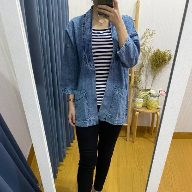 CARDI JEANS KIMONO/ KARDIGAN JEANS /OUTER JEANS /OUTER IMPORT