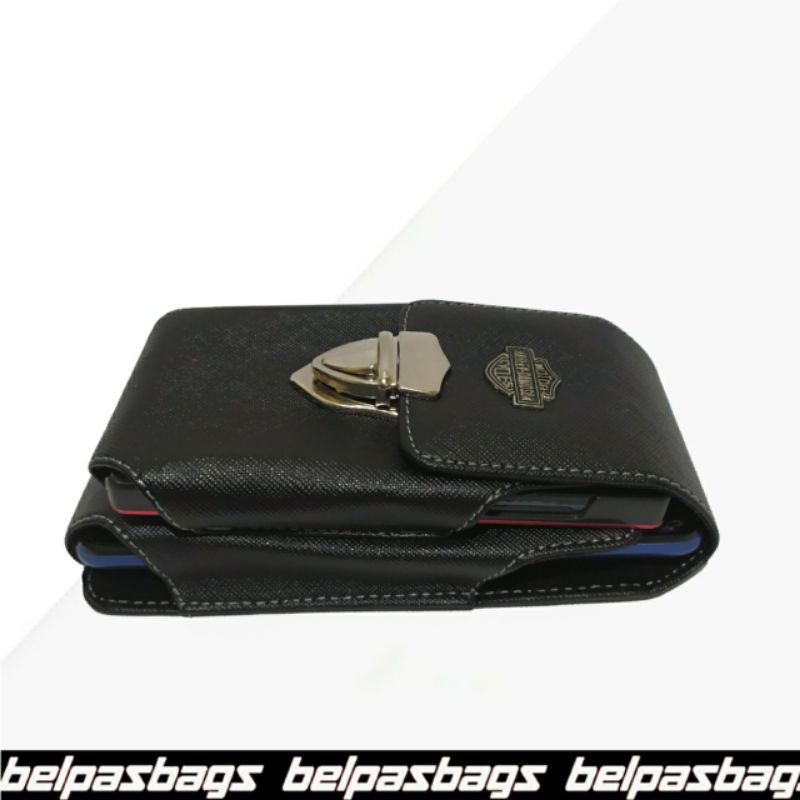 DOMPET SARUNG HP PINGGANG KULIT SINTETIS PRIA 2 SLOT 02