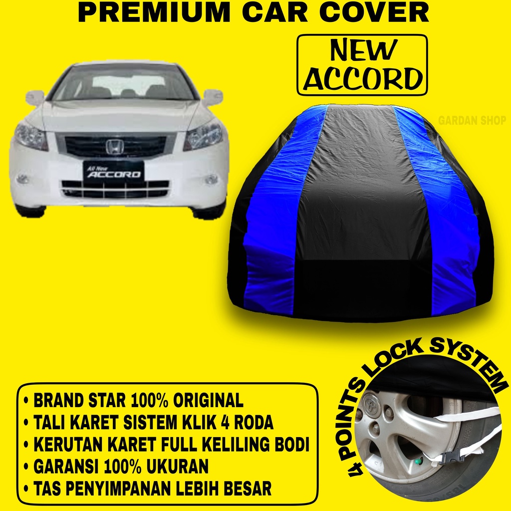 Body Cover NEW ACCORD Sarung Strip BIRU Penutup Pelindung Selimut Bodi Mobil New Accord PREMIUM Blue