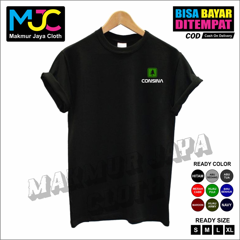 Kaos Tshirt Baju Pria Combed 30s Distro CONSINA - PREMIUM BRAND Kaos Pria Wanita Cowok Cewek Murah O