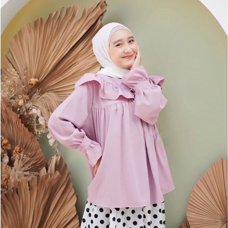 BEFAST - ZEC OOTD Wanita Blus ATICA / Anggi Blouse / Blouse Wanita / Blouse Wanita Hijab