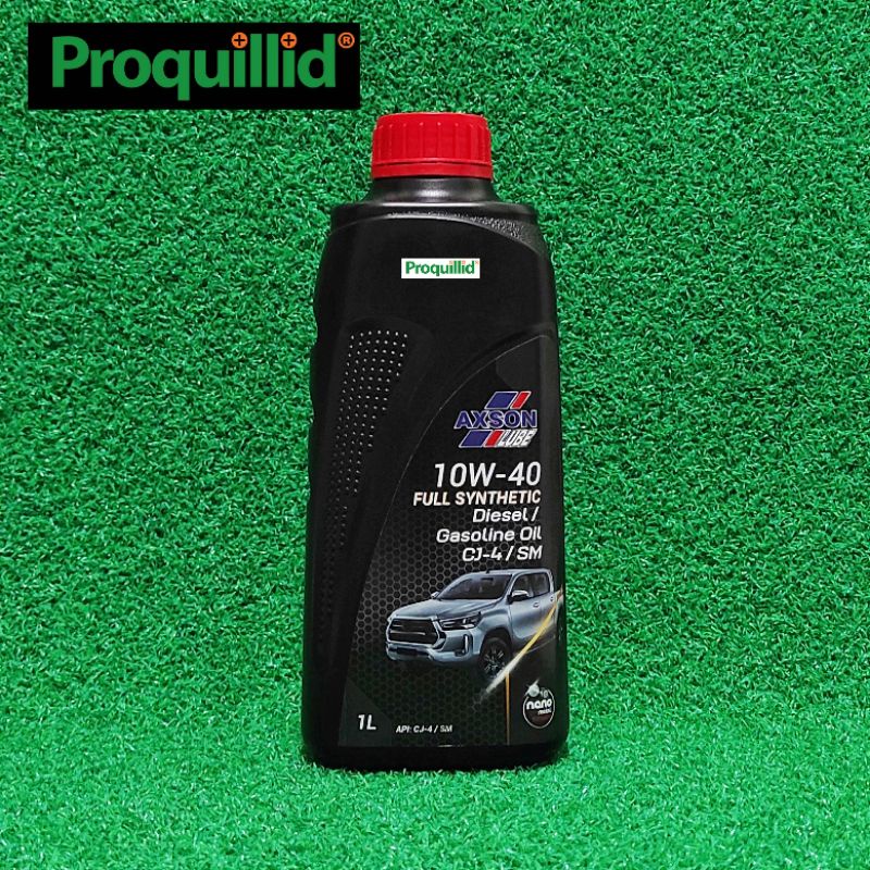 AXSON LUBE FULL SYNTHETIC ENGINE OIL SAE 10W-40 API CJ-4/SM 1 L OLI MESIN MOBIL DIESEL SOLAR BENSIN 