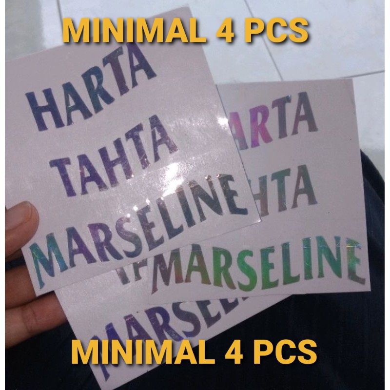 

Stiker Harta Tahta Custom Nama Hologram