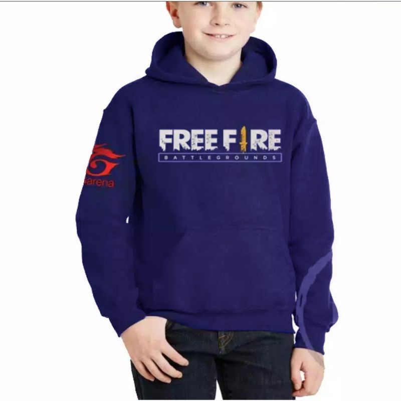 promo jaket hoodie anak² terbaru ff/free f!re berbagai warna size ; S,M,L,XL