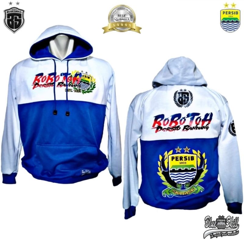 Switer hoodie persib / jaket sweater viking persib / jaket sweater hoodie kombinasi / jaket sweater persib hoodie untuk pria dan wanita / sweater originalblueskill