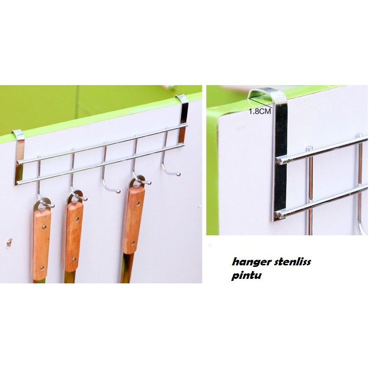  gantungan  baju  hanger stainless door hook cantolan tanpa  