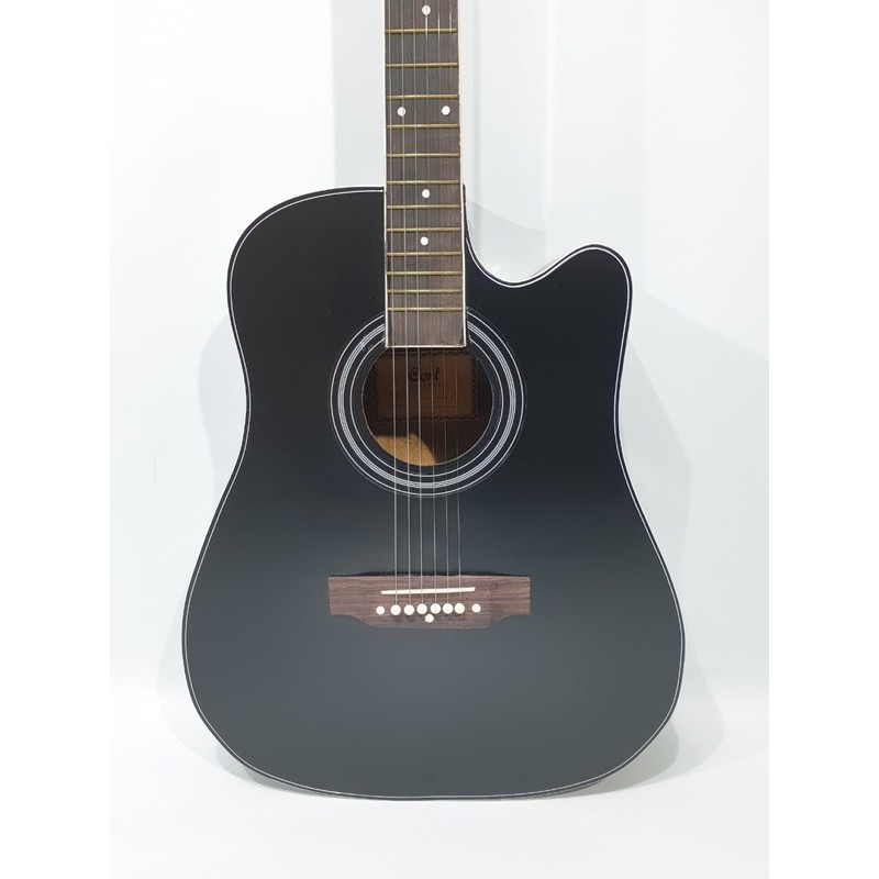 Gitar Akustik Merk Cort Hitam Natural Jumbo Sunkay Trusrod Senar String Murah Jakarta Pemula