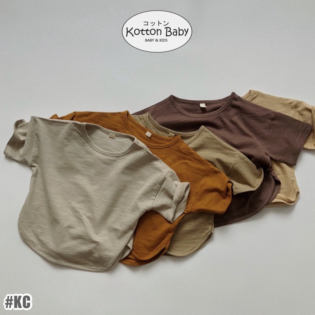 1-5thn | Tshirt Kaos Korea Basic Oversize Oblong Anak Laki-laki Pakaian Bayi KQHZ catalog KC