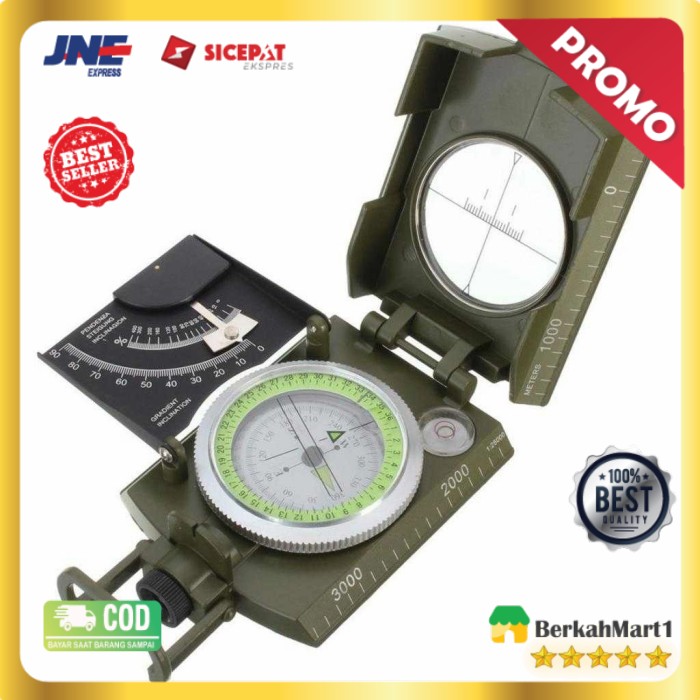 Kompas Anak Gunung / Militer dengan Clinometer - ZH118